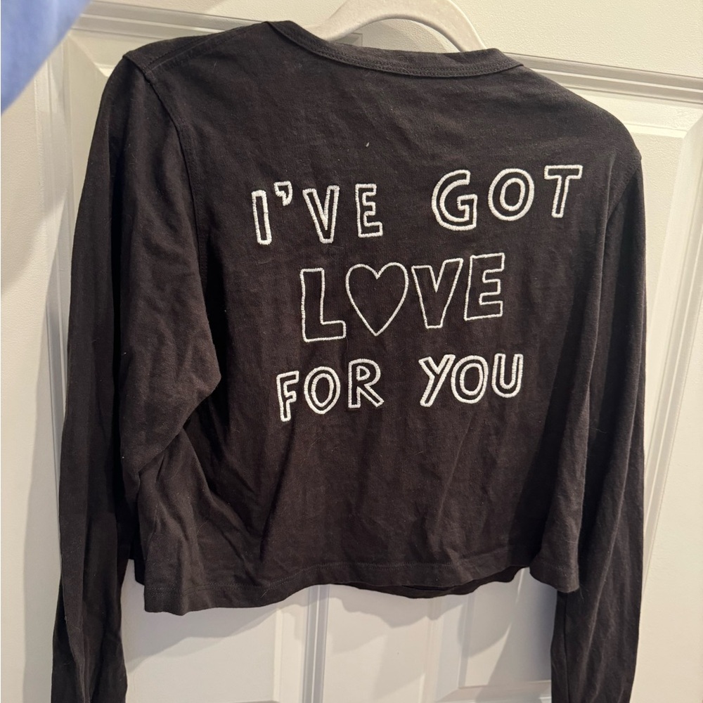 Spiritual Gangster I've Got Love for You Long Sleeve Crop Long Tee